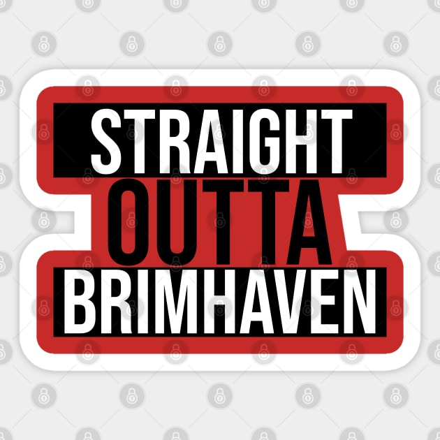 Straight Outta Brimhaven Sticker by OSRSShirts